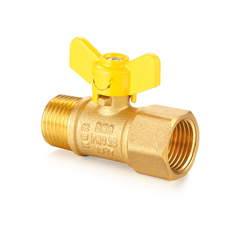 صمام كروي نحاسي YH-205 بمقبض فراشة （F/M）