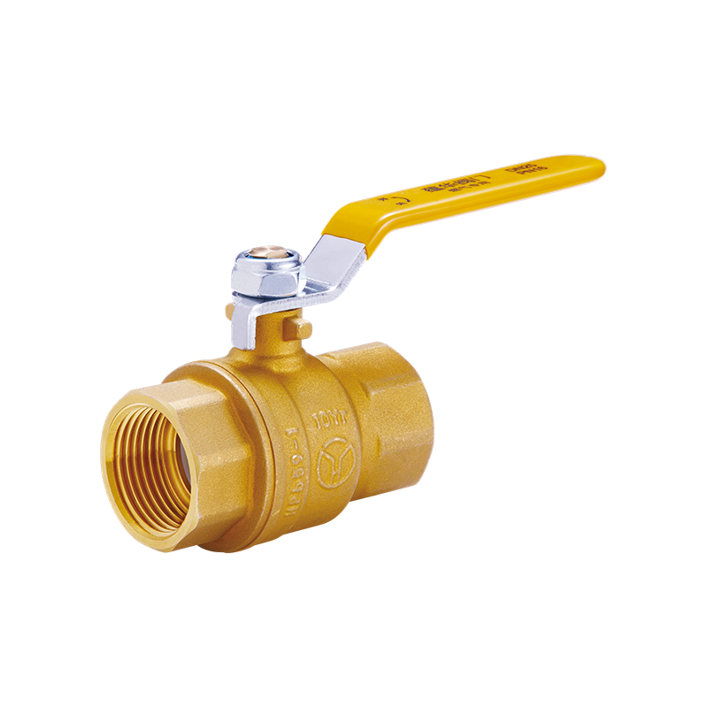 صمام كروي نحاسي كامل المنفذ YH-220 بمقبض طويل （F/F)